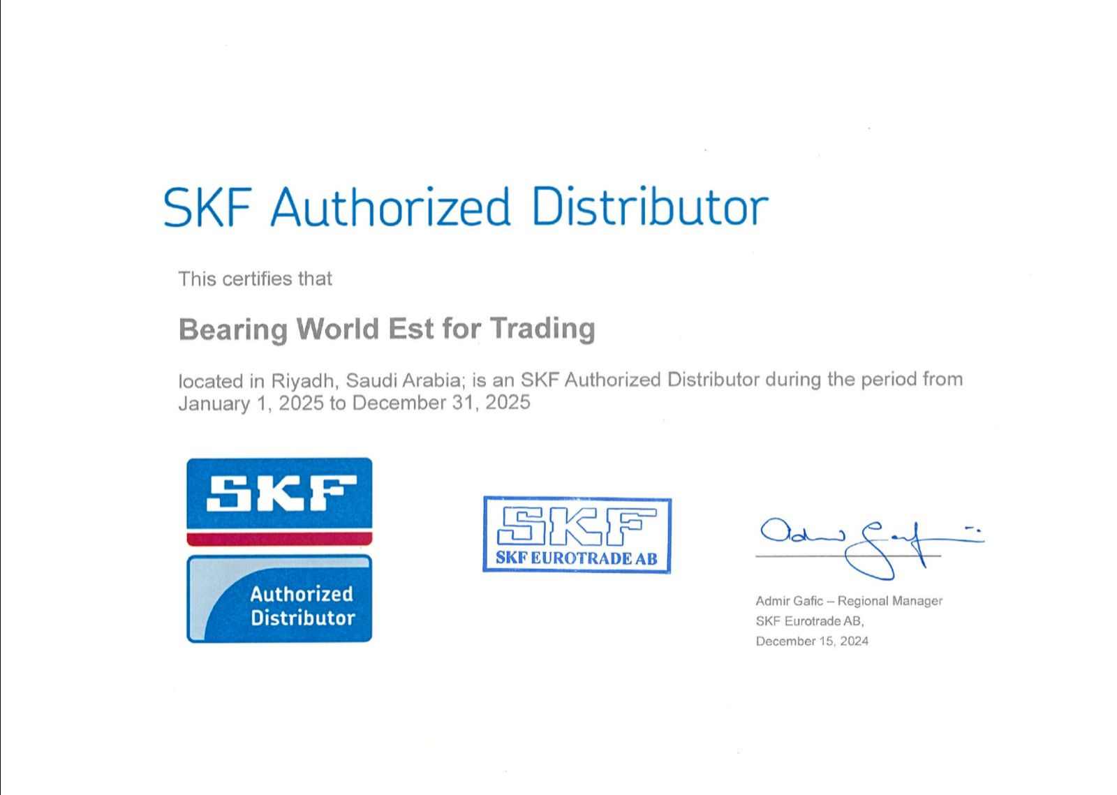 SKF-Certificate-2025