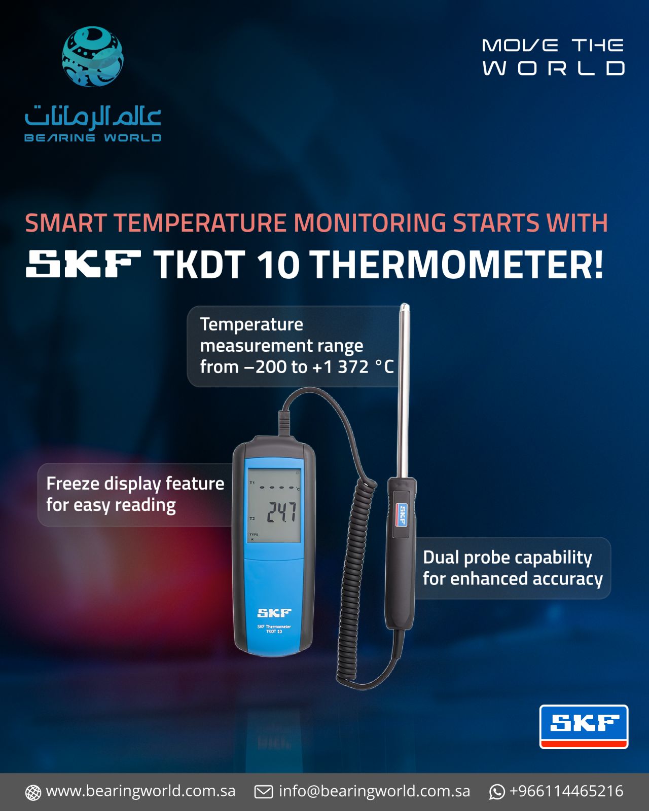 SMART TEMPERATURE MONITORING STARTS WITH SKF TKDT 10 THERMOMETER! – Social Media