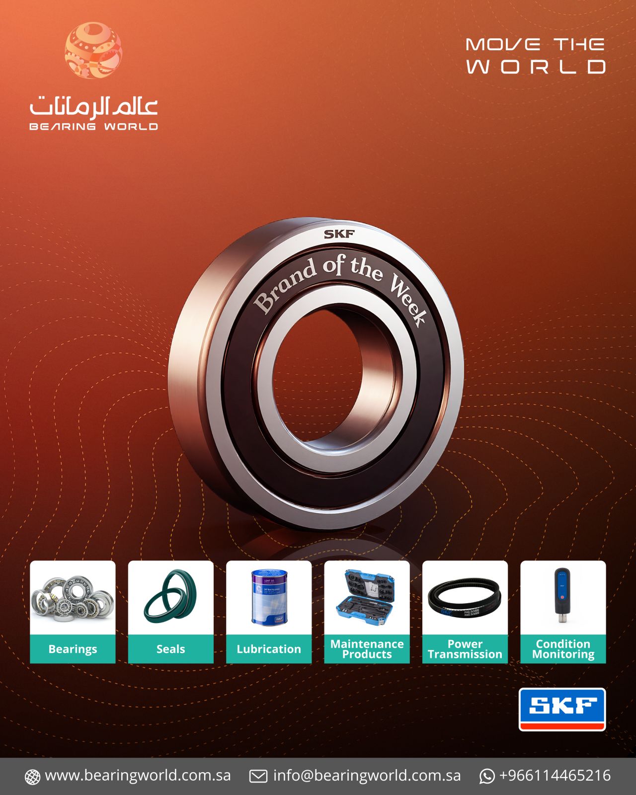 SKF offers innovative solutions in bearings, seals, lubrication, power transmission, and condition monitoring